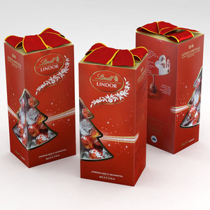 3D model lindt lindor christmas chocolate