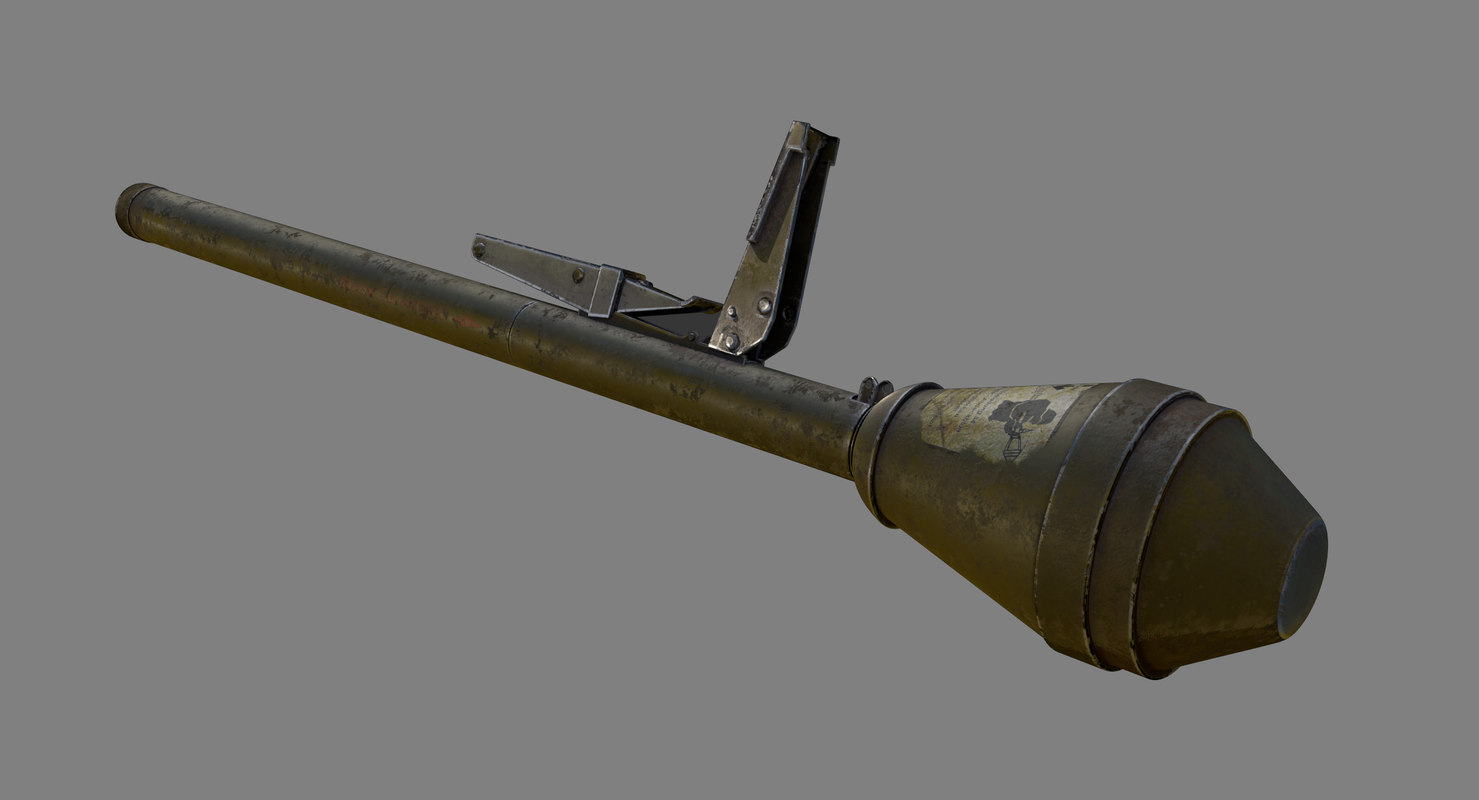 Panzerfaust Rpg Rocket 3d Model Turbosquid 1222904