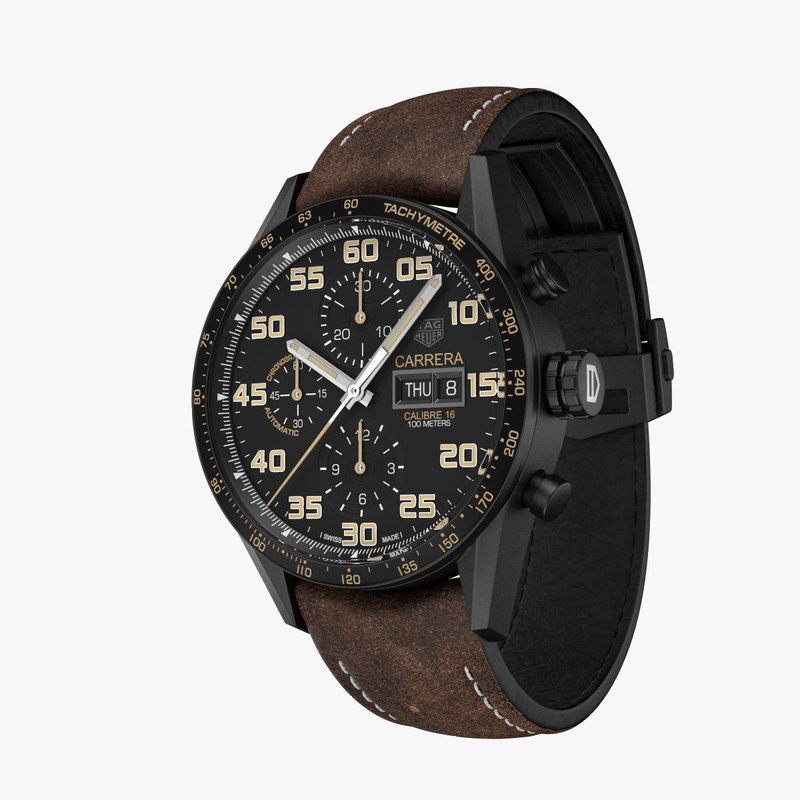 Tag heuer carrera 3D model - TurboSquid 1222909