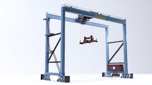 3D container crane model