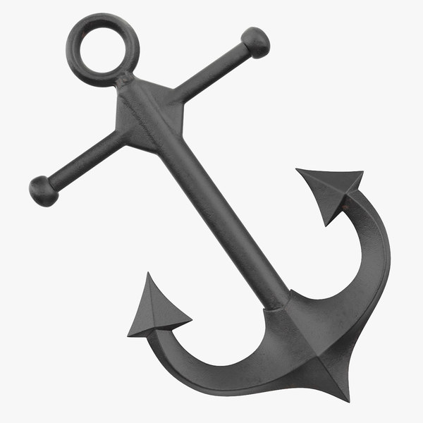 3d Old Ship Anchor Turbosquid 1222967