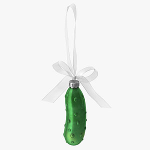 3D christmas pickle ornament
