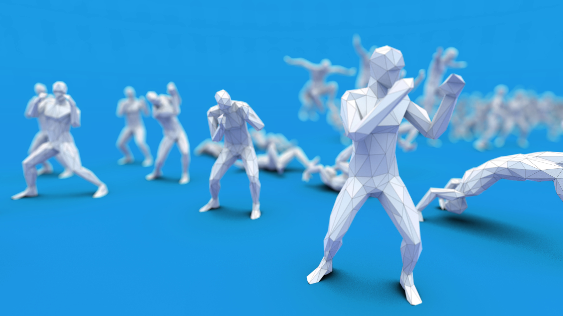 Triangulated human action 3D - TurboSquid 1223222