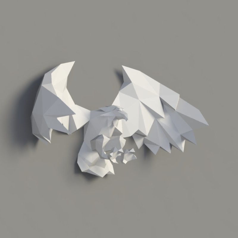 Eagle Wall Art 3d Model Turbosquid 1223254