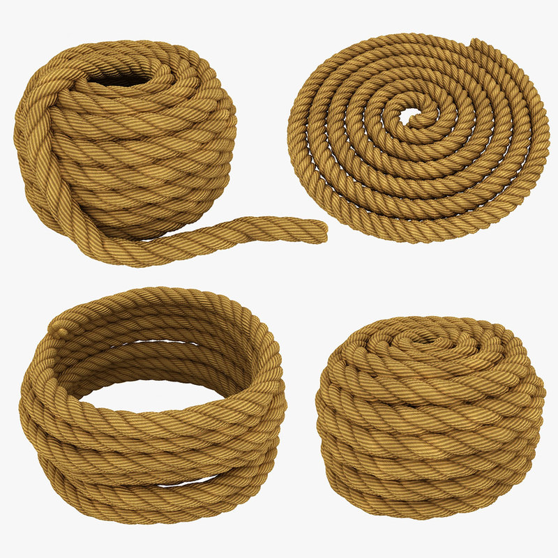 3D model rope set TurboSquid 1223283