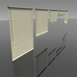 3D blinds interior lighting model