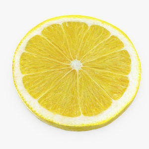 3D lemon slice