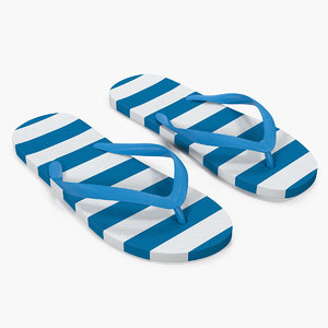 unisex blue white flip 3D