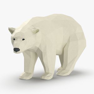 3D polar-bear---standing