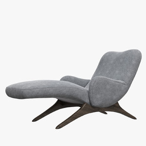 contour chaise lounge holly 3D model