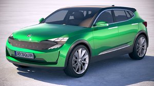 3D generic electric suv