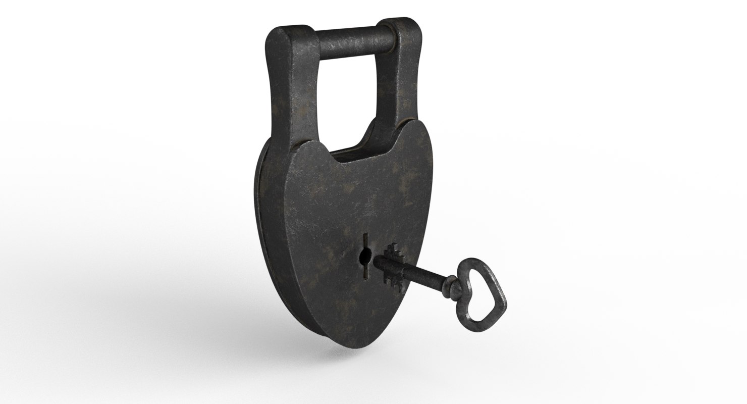 3D padlock model TurboSquid 1224462