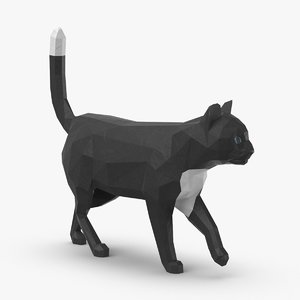 3D model cat---walking