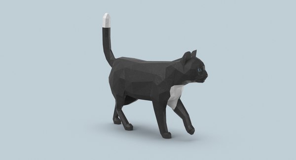 猫の散歩3dモデル Turbosquid