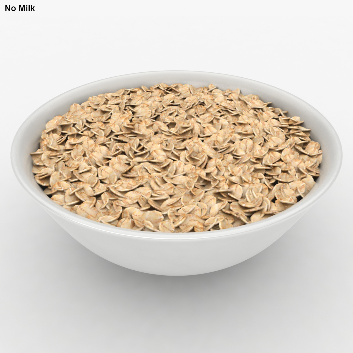 3d oatmeal bowl