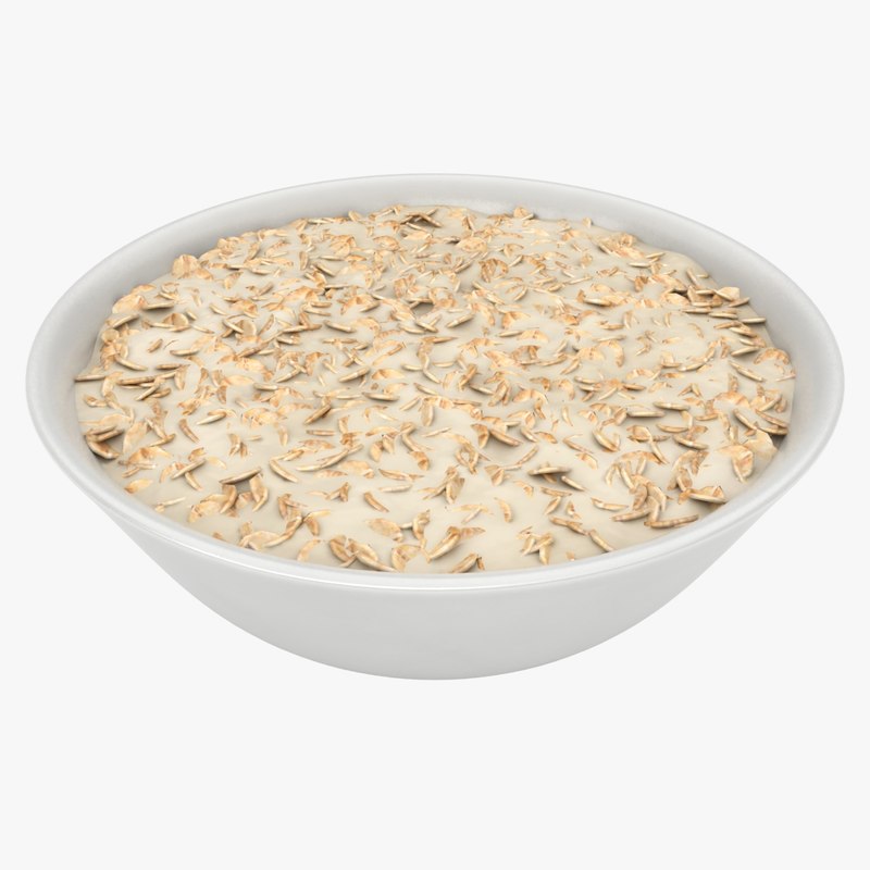 3D oatmeal bowl - TurboSquid 1224565