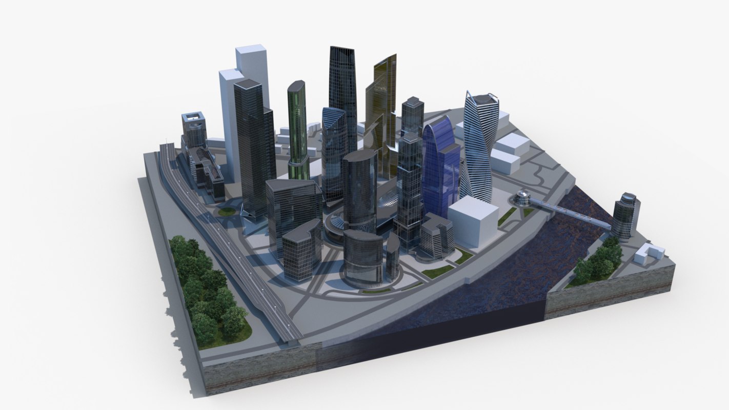 City moscow 3D model - TurboSquid 1224579