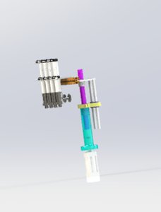 simple cylinder driving institutions 3D