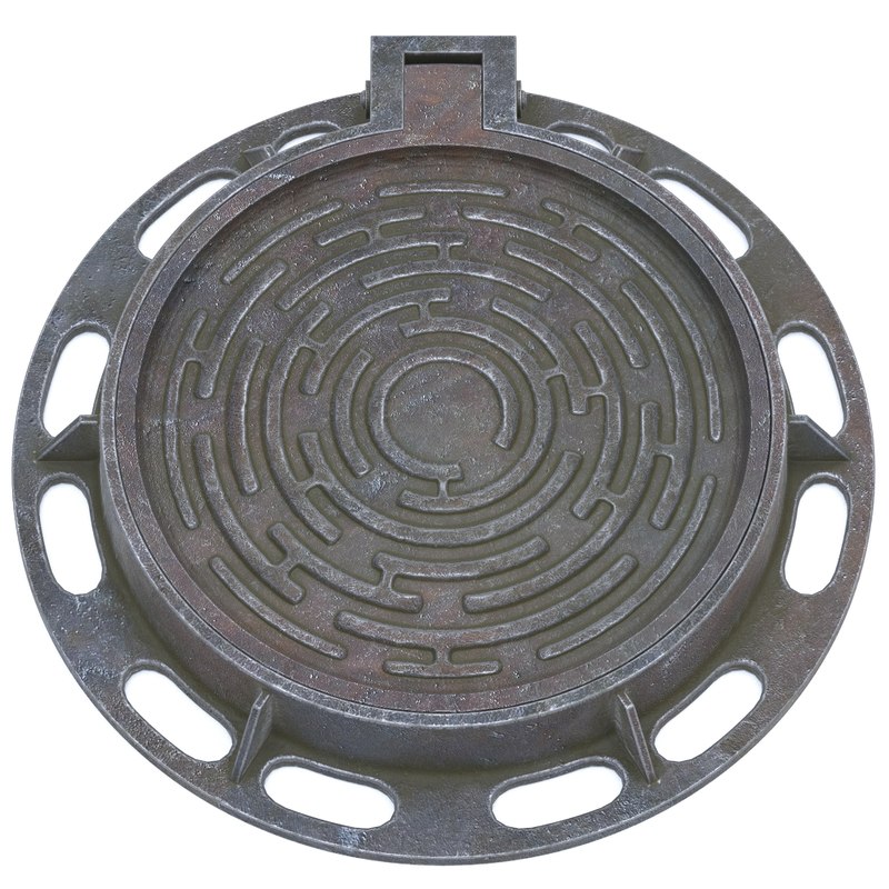 Sewer lid model - TurboSquid 1224625