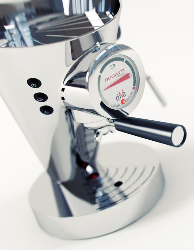 Relaterede os selv Claire Bugatti diva espresso coffee machine model - TurboSquid 1224646
