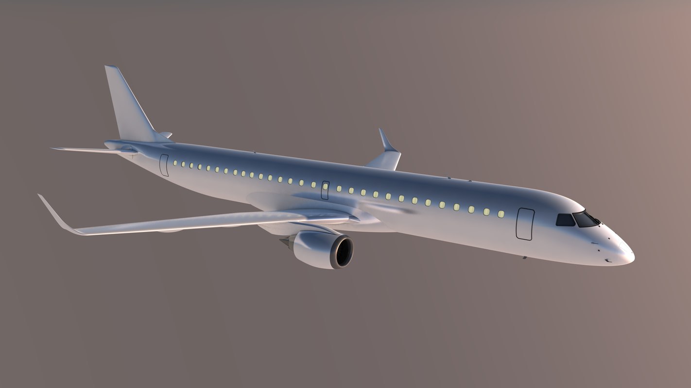 3D embraer e1-195 model - TurboSquid 1224681