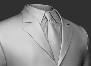 zbrush sculpt suit jacket 3D model