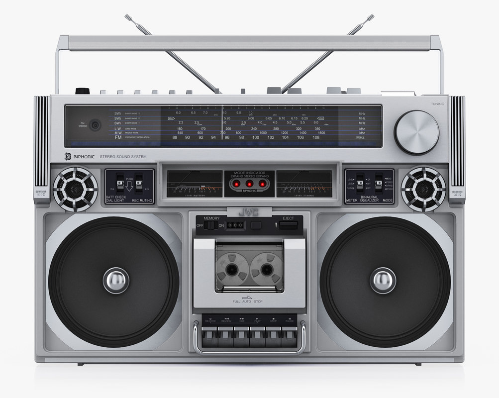 3D retro boombox jvc rc838 model TurboSquid 1224721