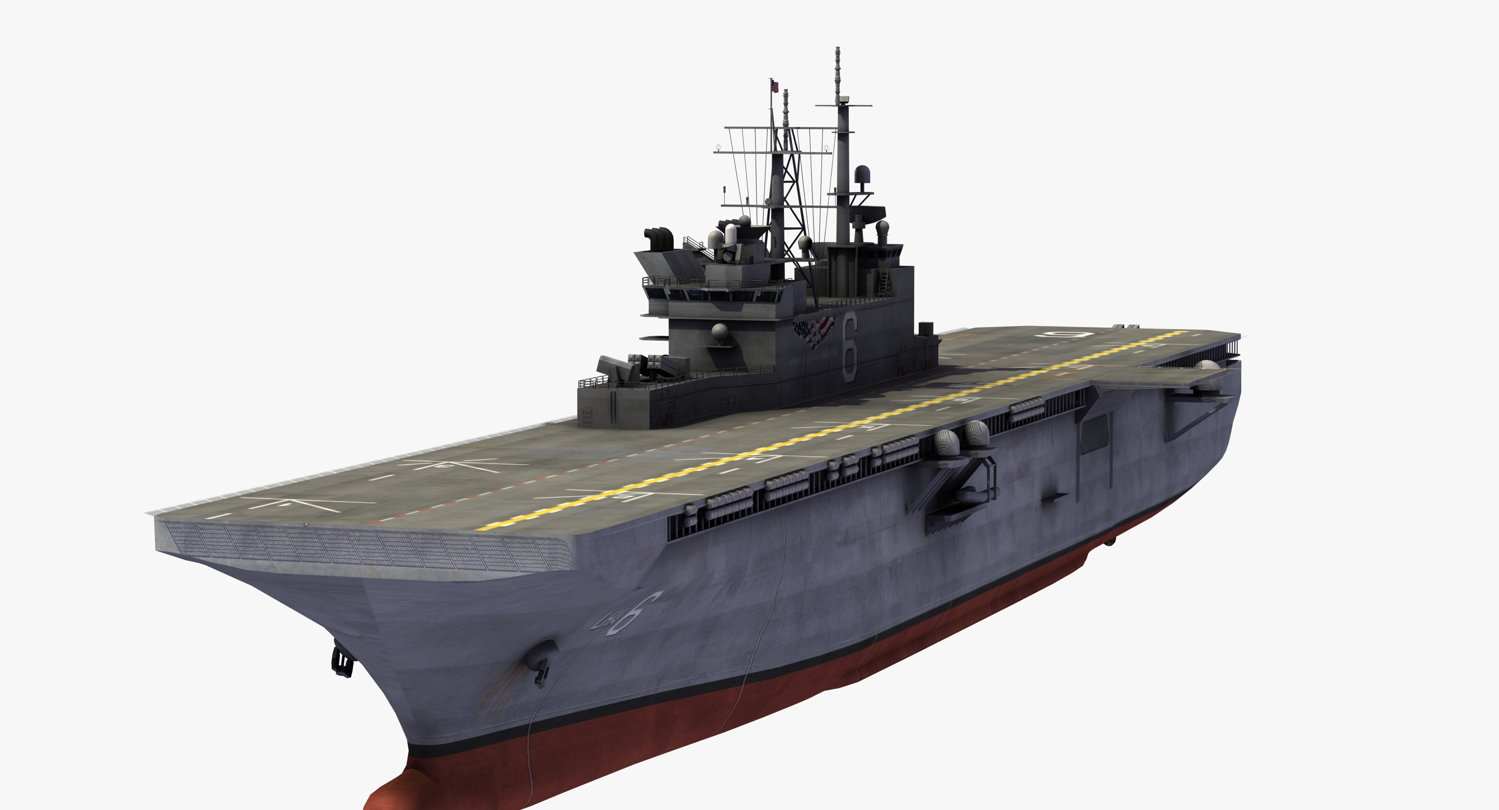 Lha-6 uss america 3D model - TurboSquid 1224730