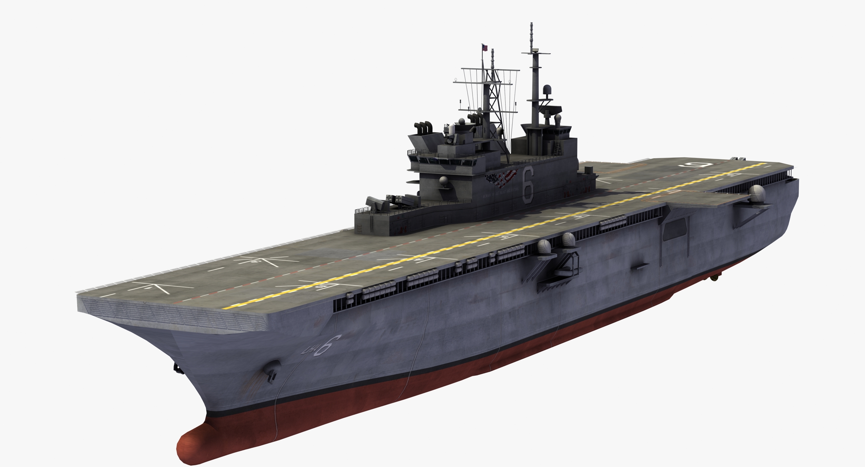 Lha-6 uss america 3D model - TurboSquid 1224730