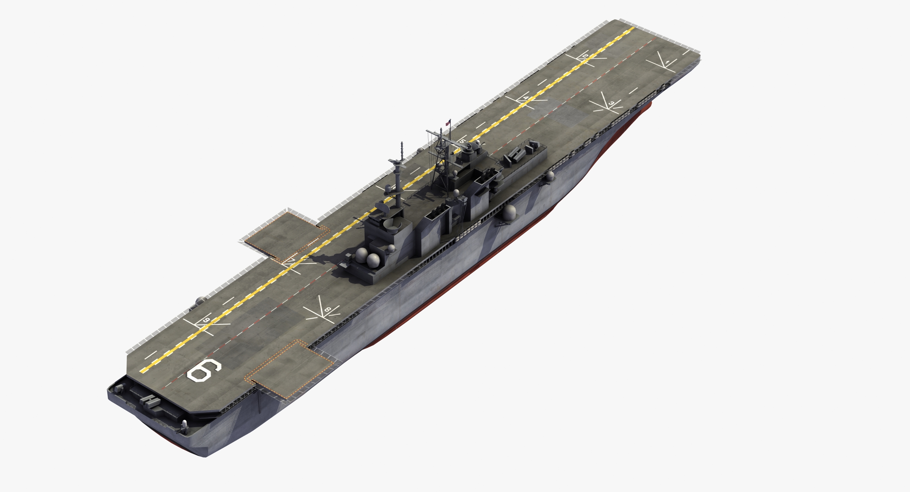 Lha-6 uss america 3D model - TurboSquid 1224730