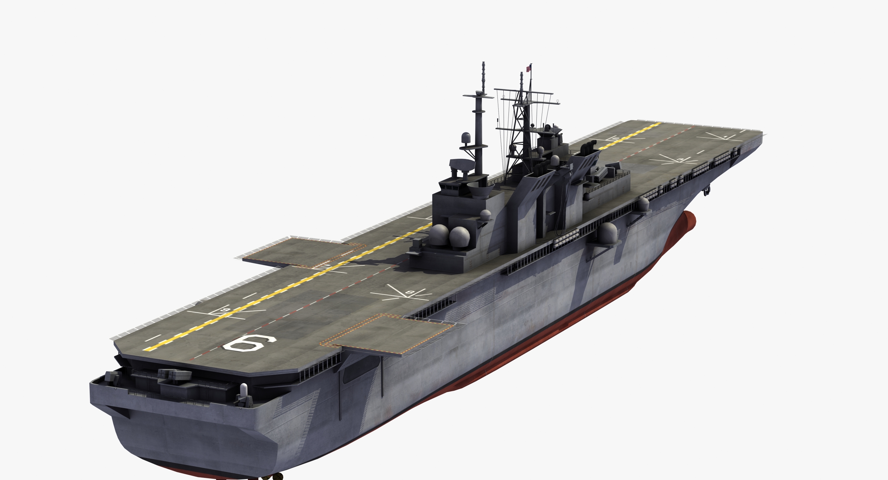 Lha-6 uss america 3D model - TurboSquid 1224730