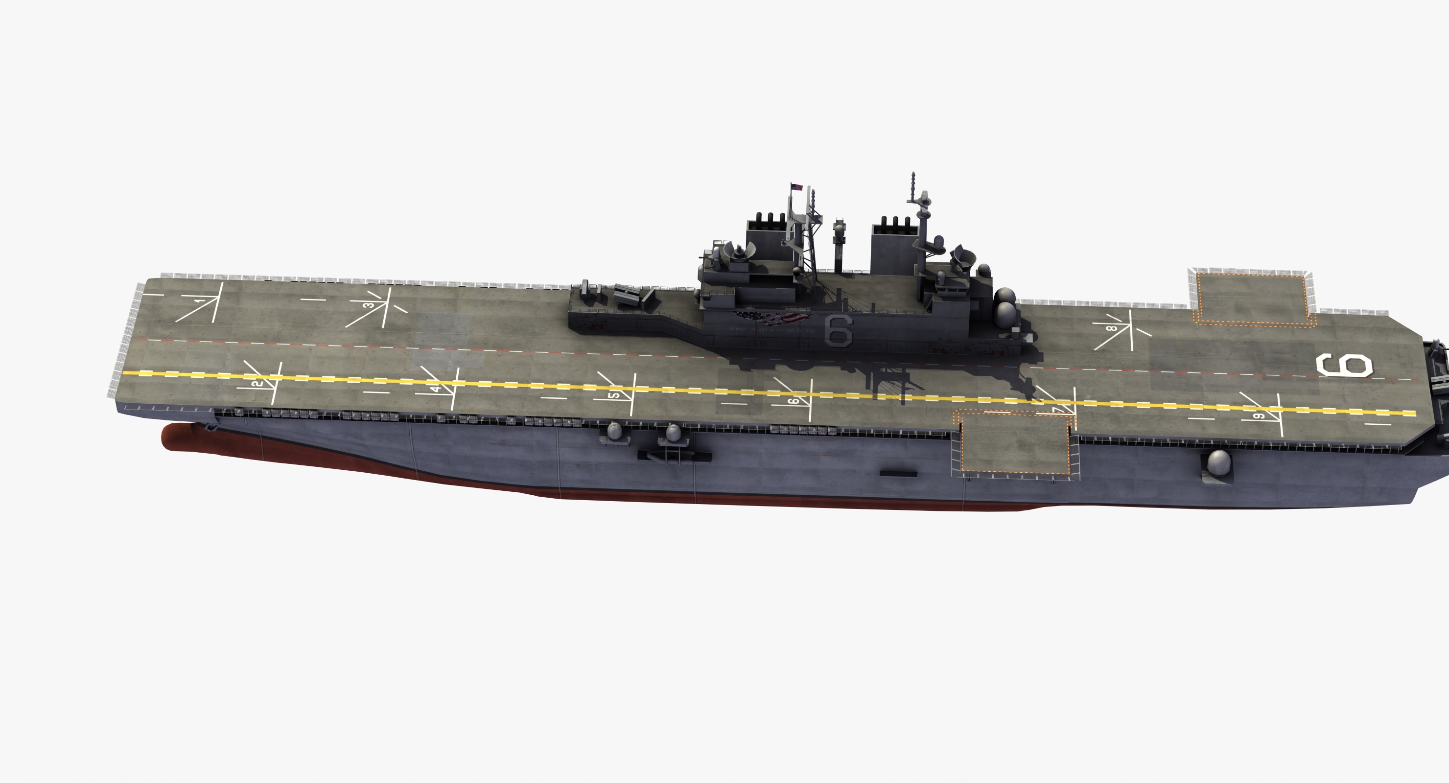 Lha-6 uss america 3D model - TurboSquid 1224730