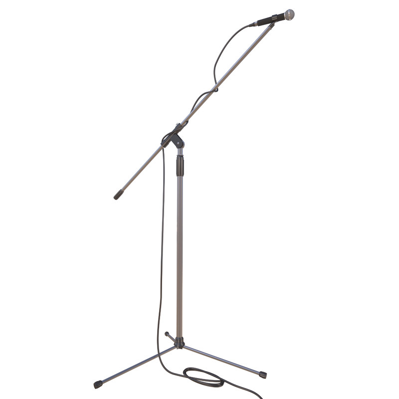 3D microphone stand mic model TurboSquid 1224816