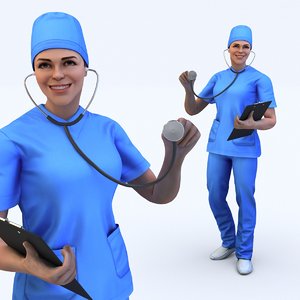 3D doctor female
