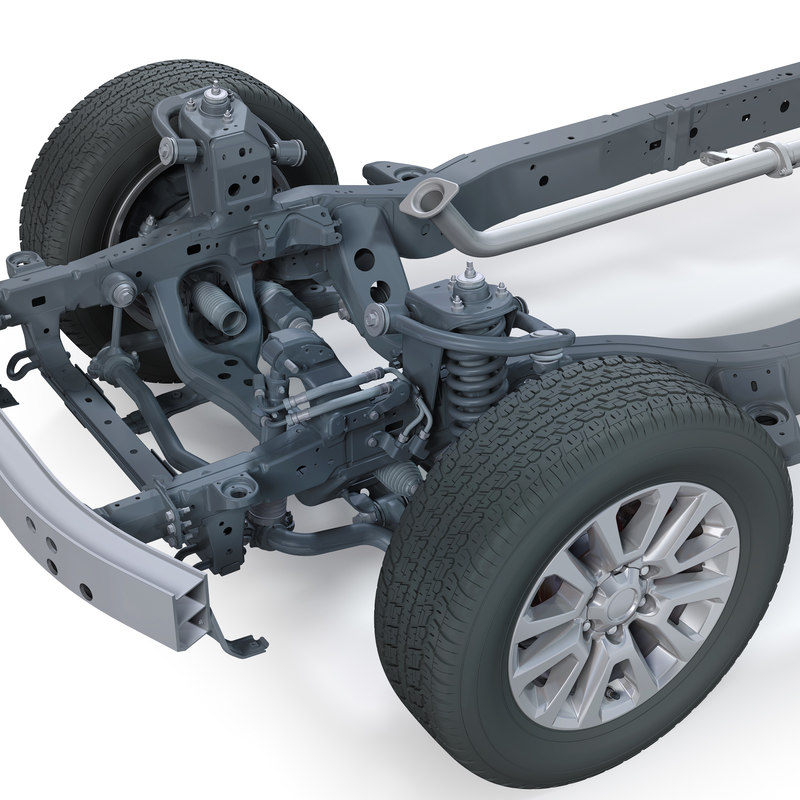 Suv chassis frame 3D model - TurboSquid 1224925