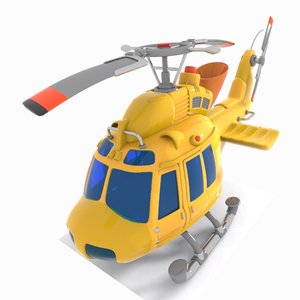 3D helicopter toon