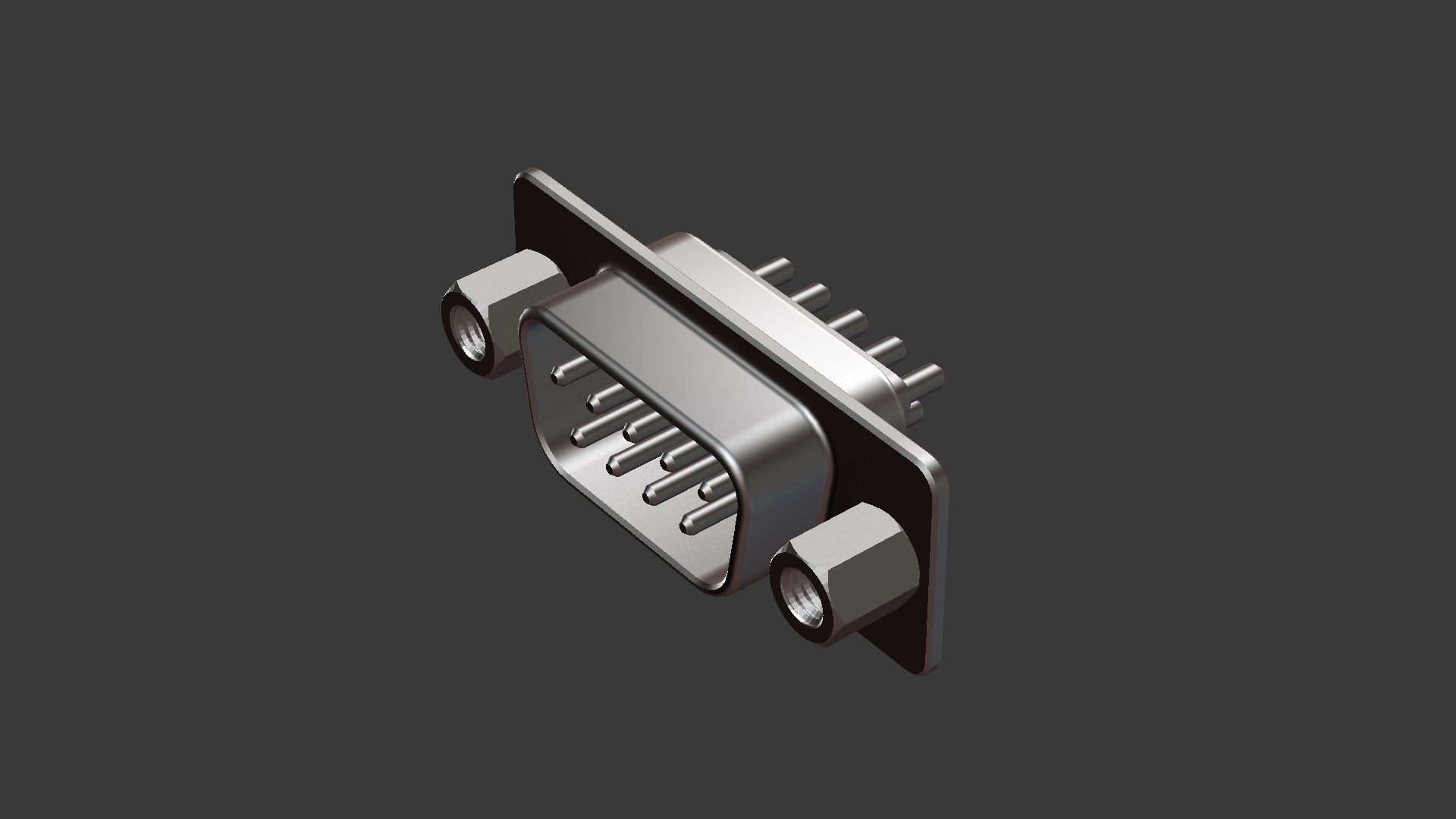 3D model de-9 ports - TurboSquid 1224961