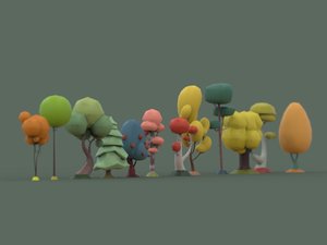 tree pack 3D model