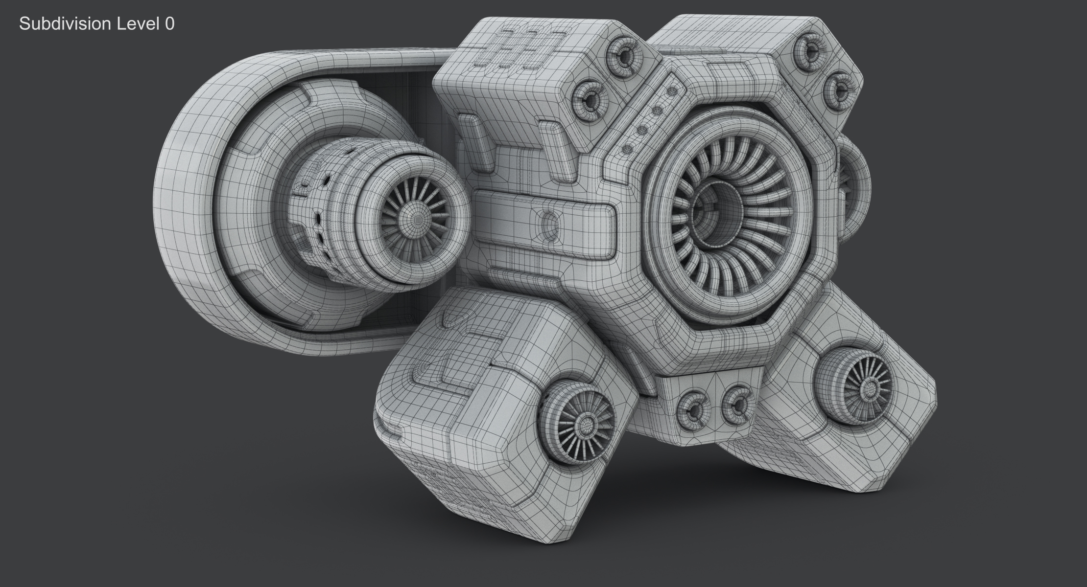 3D sci-fi engine model - TurboSquid 1225039