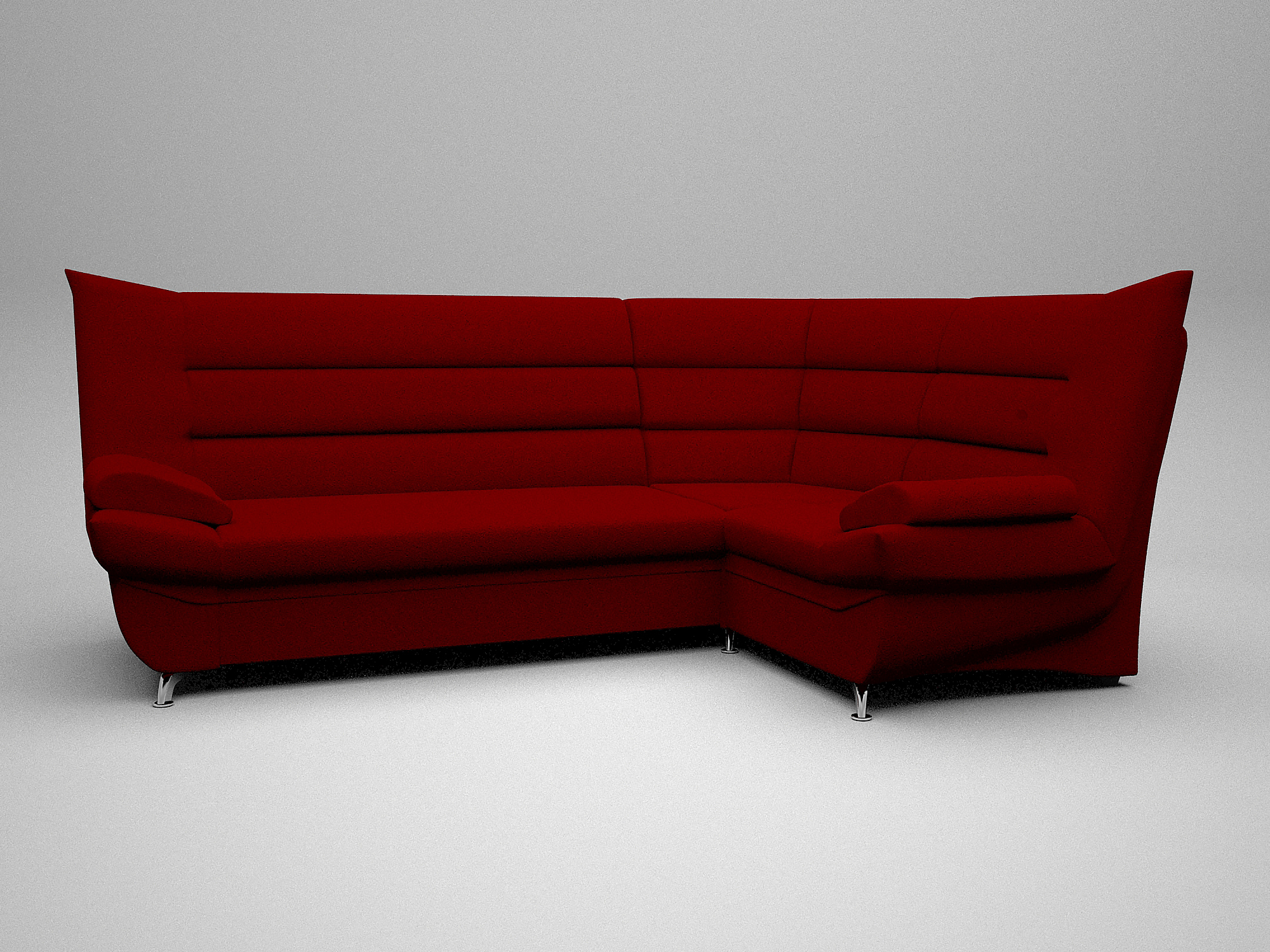 3d Red Corner Sofa Turbosquid 1225321