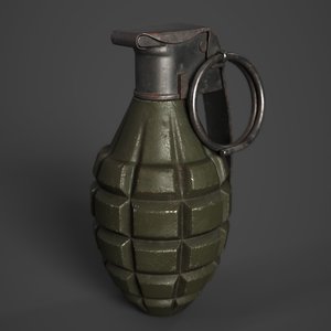 mk2 grenade 3D model
