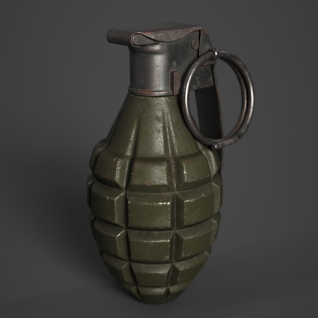 Free mk2 grenade 3D model - TurboSquid 1225336