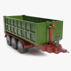 farm trailer 3D model