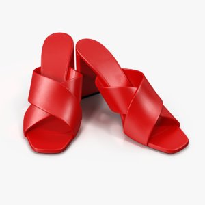 3D women s shoes model