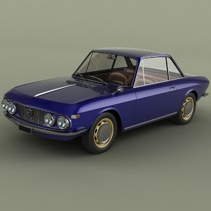 1965 lancia fulvia coupe 3D model
