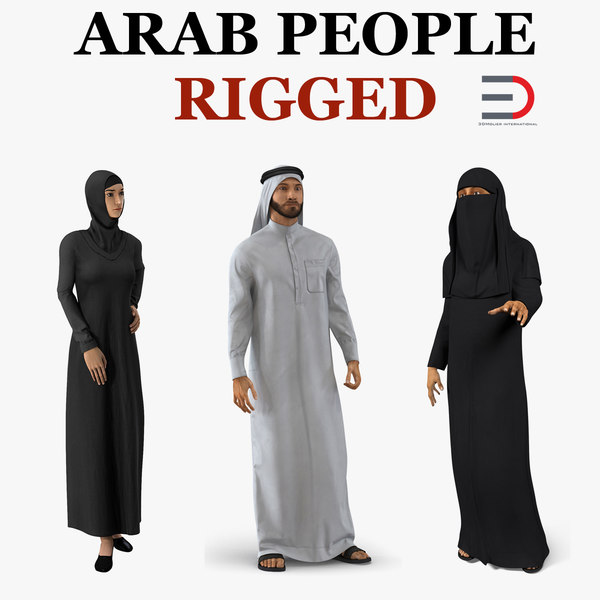 Muslim woman 3D model - TurboSquid 1163538