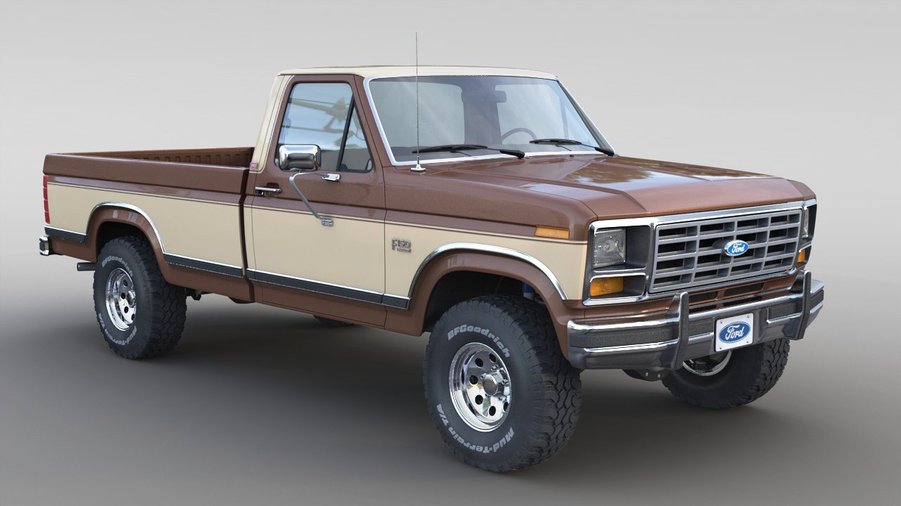 3d 1986 F 150 Model Turbosquid 1225684