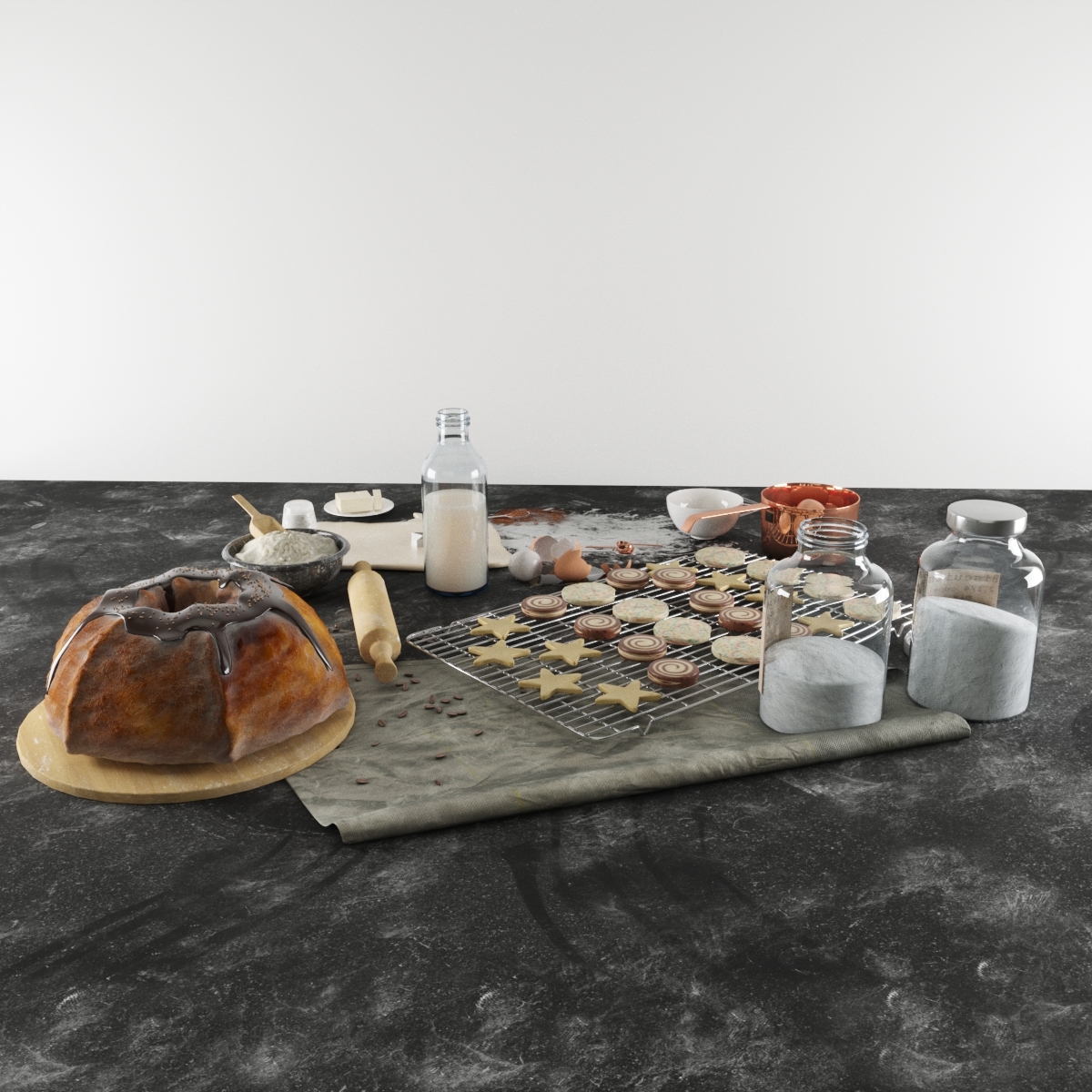 3D Baking Model TurboSquid 1225759