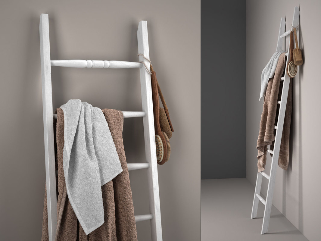 3D london ladder towel rack TurboSquid 1225892