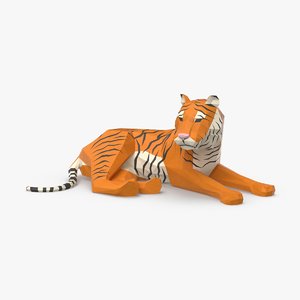 tiger---lying 3D